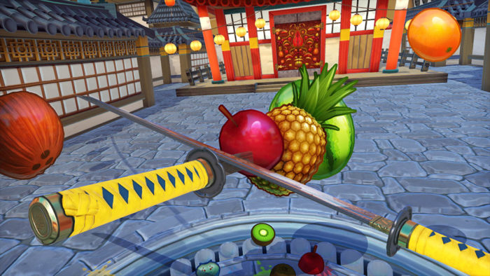 Fruit ninja vr gameplay 2 p
