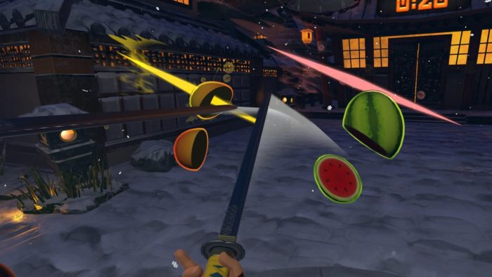 Fruit ninja vr gameplay 4 p